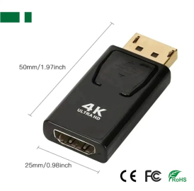 CHV-31-4K (30HZ)-Display port muski na HDMI zenski 4K